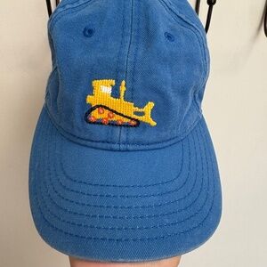 Harding Lane Blue Cap with Yellow Embroidered Bulldozer Kids Hat